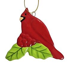 Large Ceramic Red Cardinal Loved One Memorial Christmas Ornament Hanging Decor picture