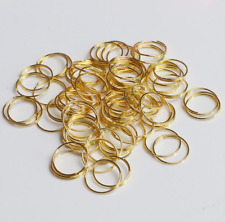 100pcs Octagonal bead crystal lamp accessories metal connecting ring golden 11mm picture