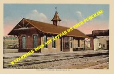 Erie RR Northern Branch Ridgefield NJ station REPRODUCTION from postcard picture