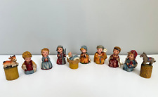 Miniature Nativity Set Vintage Christmas Thimble Jesus Christ Christian Figurine picture