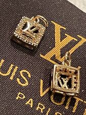 Louis Vuitton 2 Tiny Set Button zipper pull 9mm  2pc Button Rhinestones / Gold picture