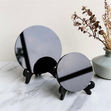 Black Obsidian Scrying Mirror (FREE STAND) Crystal Divination Mirror Witchy Gift picture