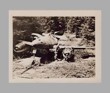WW2 Photo Destroyed German Messerschmitt Me 262 Schwalbe Fighter Plane In Field picture