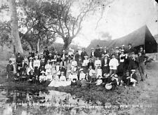 Casterton District Victoria Nov 1892 - A large group of people at - Old Photo picture