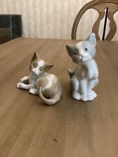 Lladro Kitty Cats - Set of 2 - Vtg but Mint Condition picture