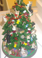 Danbury Mint Corgi Dog Christmas Tree-Lighted with Star -Retired -Works- EUC picture