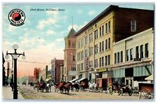 1912 28th Street Business District Billings Montana MT Posted Carriages Postcard picture