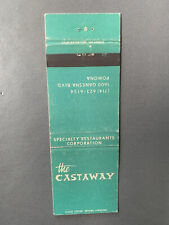 Vintage 1960s-1970s The Castaway Restaurant Pomona CA Matchbook Cover 60s 70s picture