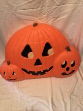 Union Products Don Featherstone? Blow Mold Trio Three Pumpkin Halloween lighted picture