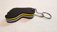 Vintage Keychain Key Fob Foam Foot Rainbow Coloring picture
