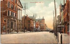 C.1910s York PA Market Street View Print Shop Carriage Pennsylvania Postcard 812 picture