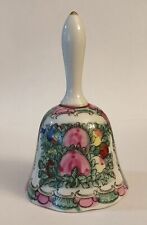 Vintage Rose Medallion Bell With Hummingbird 5.25” Mint picture