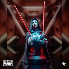 Gentle Giant Star Wars The Clone Wars Asajj Ventress Bust Artists Proof New  picture