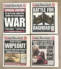4 LOT: New York Post, Florida Edition (March 20, 25, 26, 28, 2003) Iraq Invasion picture