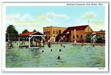 c1910's Municipal Swimming Pool Bathing Scene Miami OK Unposted Vintage Postcard picture
