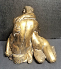 Lovers Kissing Sculpture Bronze / Ceramic. picture