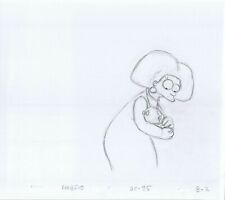 Simpsons 2006 Selma Original Art w/COA Animation Production Pencil HABF10 95 B2 picture