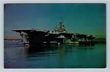 Military-Navel Navy USS Bunker Hill, Vintage Postcard picture