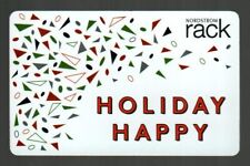 NORDSTROM RACK Holiday Happy ( 2017 ) Foil Gift Card ( $0 ) picture