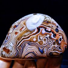 TOP 165G Natural Polished Silk Banded Agate Lace Agate Crystal Madagascar  L1544 picture