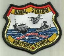 NAVAL STATION MAYPORT FLORIDA U.S.NAVY PATCH AIRCRAFTCARRIER FIGHTERJET HELO FLY picture