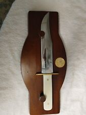 NRA BOWIE KNIFE A LEGACY OF FREEDOM LIMITED EDITION WITH WOOD PLAQUE picture