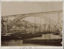 Portugal, the Pont de Porto, ca.1880, vintage print vintage print, legend ti picture
