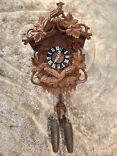 Vintage 7 Day Germany Black Forest Strike Cuckoo Clock,2 Weights Driven picture