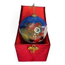 Li Bien Christmas Santa Reindeer Ornament 2001 Pier 1 Imports Hand Painted & Box picture