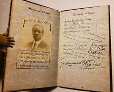 1927 1ST BLACK ACTOR IN LEAD ROLE JAMES LOWE ORIG PASSPORT RARE HOLLYWOOD ICON  picture