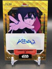 2023 TOPPS FINEST STAR WARS KAREN FUKUHARA AS F - GOLD WAVE AUTO 33/50 picture