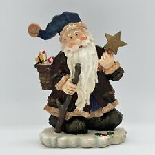 JTS International Inc. resin Santa Claus Christmas figure carved wood look 2003 picture