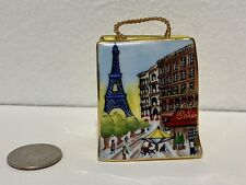 Limoges Paris Shopping Bag Trinket Box picture