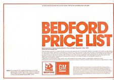 Truck Price List - Bedford - Commercial Vehicle Specifications Data 1976 (T3634) picture