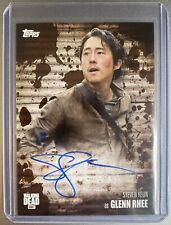 2017 Topps Walking Dead Season 6 Steven Yeun/Glenn Rhee Autograph Auto Card /50 picture