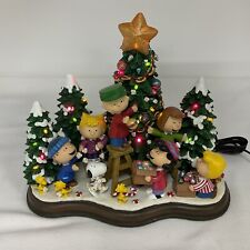 Danbury Mint Peanuts Gang CHRISTMAS TIME IS HERE Lighted Figurine Charlie Brown picture