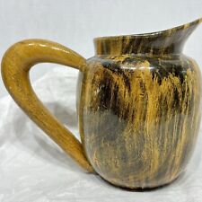Hand Turned Lightweight Wooden Glossy Pitcher picture