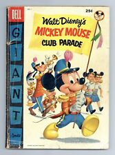 Dell Giant Mickey Mouse Club Parade #1 GD 2.0 1955 Low Grade picture