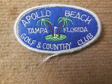 Vintage Apollo Beach Golf & Country Club Tampa Florida Felt Patch picture