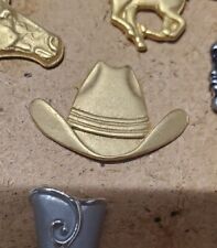 Vintage Jewlery Cowboy  Hat Lapel Pin picture
