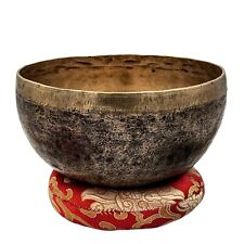 Old Antique Hand Beaten Hammered Yoga Singing Bowl Tibetan Vintage Sound Healing picture