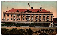Spokane Electric Terminal Interurban Depot Train Washington Postd 1913 Postcard picture