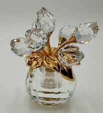 Swarovski Crystal Memories Secrets Rose Vase Flacon w/Gems 2004 Retired NIB picture