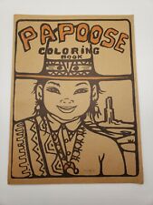 *UNUSED* Papoose Coloring book American Indians Christoffersen Coloring Book picture