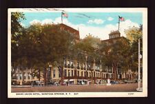 POSTCARD : NEW YORK - SARATOGA SPRINGS NY - GRAND UNION HOTEL 1928 WB picture