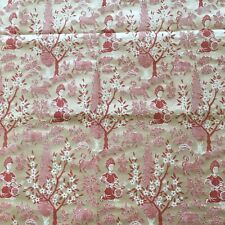 Vintage Scalamandre Silk and Cotton Fabric Show Room Sample 24