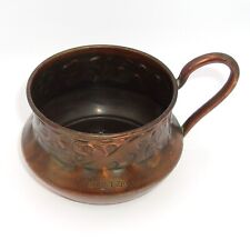 VINTAGE Copper Cup from Mount Zion in Israel picture