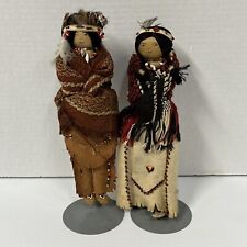 Pair of Native American Hand Made Figures 9