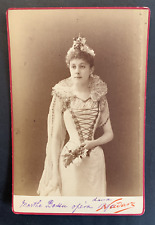 LIV9631 Cabinet Card Photography Vintage Nadar Marthe Bossu Opera Singing picture