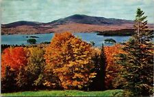 Moosehead Lake Squaw Mountain Autumn Greenville ME Maine Postcard UNP VTG Unused picture